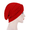 Novarena Womens African Turban Hat Knot Pre-Tied Bonnet Beanie Cap Headwrap, 1 Pc Braided Black