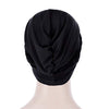 Novarena Womens African Turban Hat Knot Pre-Tied Bonnet Beanie Cap Headwrap, 1 Pc Braided Black