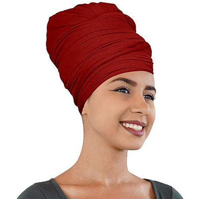 Novarena Ankara African Print Soft Headwraps Headband Long Hair Head Wrap Scarf Turban Tie Jersey Knit African head wraps