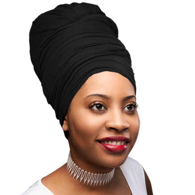 Novarena Ankara African Print Soft Headwraps Headband Long Hair Head Wrap Scarf Turban Tie Jersey Knit African head wraps