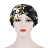 Novarena Womens African Turban Hat Knot Pre-Tied Bonnet Beanie Cap Headwrap, 1 Pc Braided Black