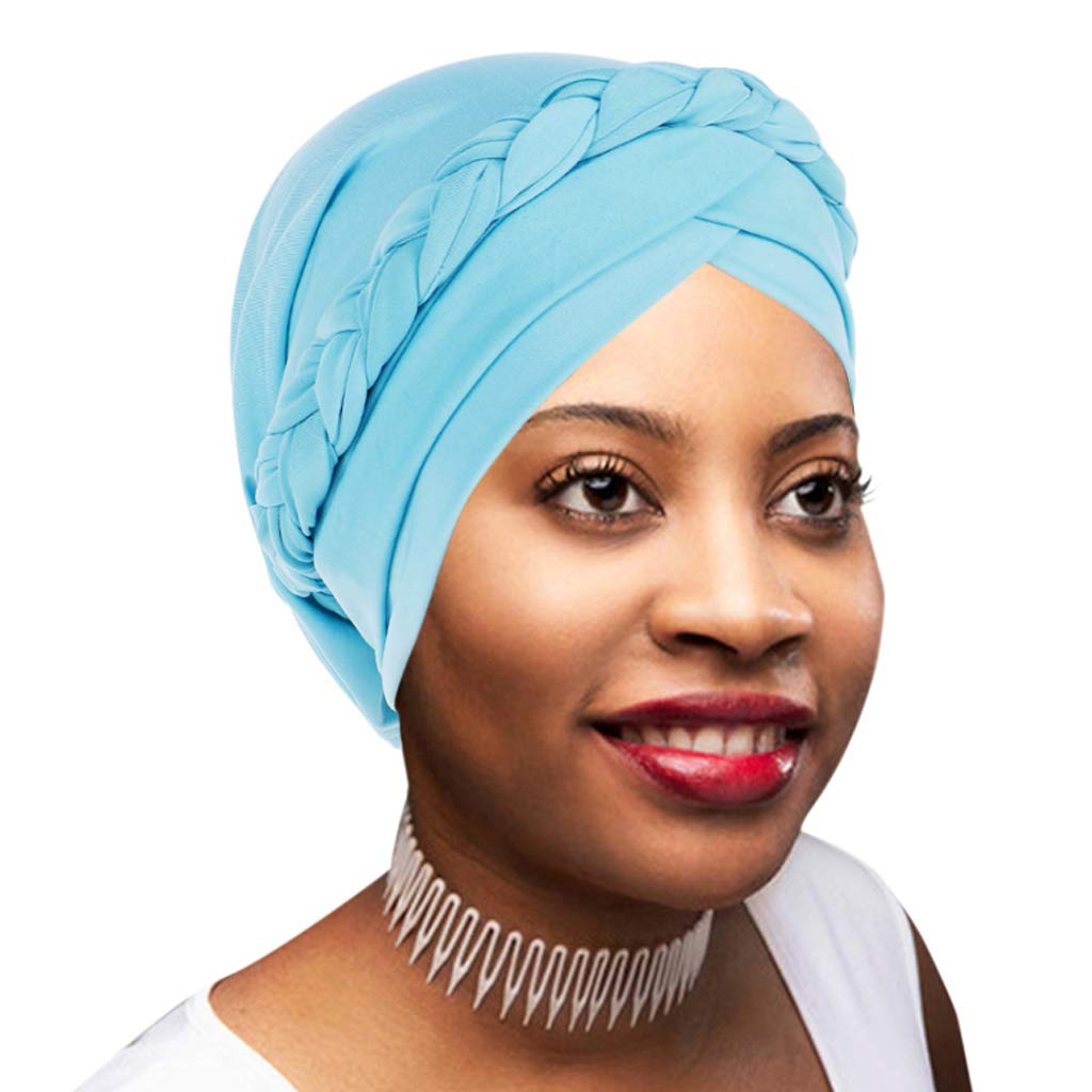Novarena African Turban for Women Knot Pre-Tied Bonnet Beanie Cap Headwrap