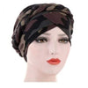 Novarena Womens African Turban Hat Knot Pre-Tied Bonnet Beanie Cap Headwrap, 1 Pc Braided Black