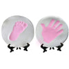 NOVARENA Baby Handprint Kit Footprint Ornament Keepsake (Newborn Bundle) 2 EASELS, 4 Ribbons & 3 Paint Tubes Clay Casting Kit Baby Boy Girl (Deluxe Clay Keepsake Kit) (Deluxe Clay Keepsake Kit)