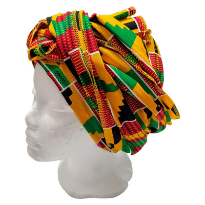 Novarena Ankara African Print Soft Headwraps Headband Long Hair Head Wrap Scarf Turban Tie Jersey Knit African head wraps