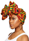 Novarena Ankara African Print Soft Headwraps Headband Long Hair Head Wrap Scarf Turban Tie Jersey Knit African head wraps