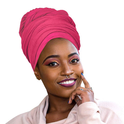 Novarena Ankara African Print Soft Headwraps Headband Long Hair Head Wrap Scarf Turban Tie Jersey Knit African head wraps