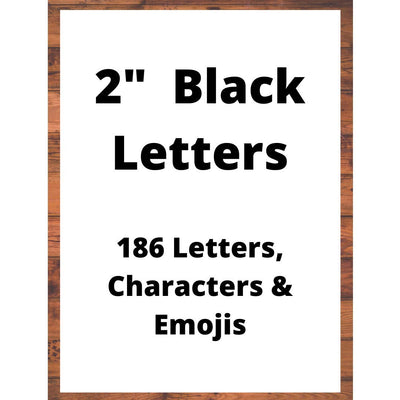 Novarena 2 inches Set 186 Count Black Felt Letter Board Letters Extra Set of Letter Boards Letters Numbers Symbols Emojis