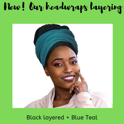 Novarena Ankara African Print Soft Headwraps Headband Long Hair Head Wrap Scarf Turban Tie Jersey Knit African head wraps