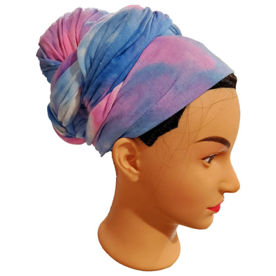 Novarena Ankara African Print Soft Headwraps Headband Long Hair Head Wrap Scarf Turban Tie Jersey Knit African head wraps