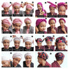 Novarena Ankara African Print Soft Headwraps Headband Long Hair Head Wrap Scarf Turban Tie Jersey Knit African head wraps
