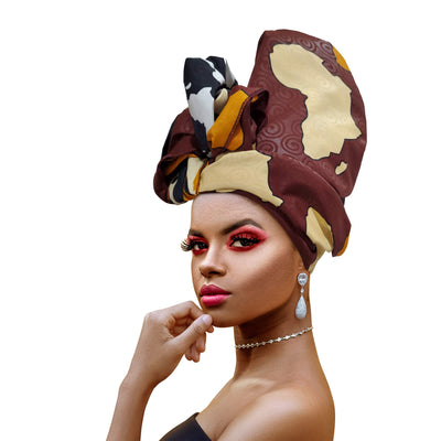 Novarena Ankara African Print Soft Headwraps Headband Long Hair Head Wrap Scarf Turban Tie Jersey Knit African head wraps