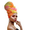 Novarena Ankara African Print Soft Headwraps Headband Long Hair Head Wrap Scarf Turban Tie Jersey Knit African head wraps