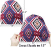 Novarena Satin Silk Lined Sleep Cap Beanie Slap Hat – Gifts for Women (Navy Print #2)
