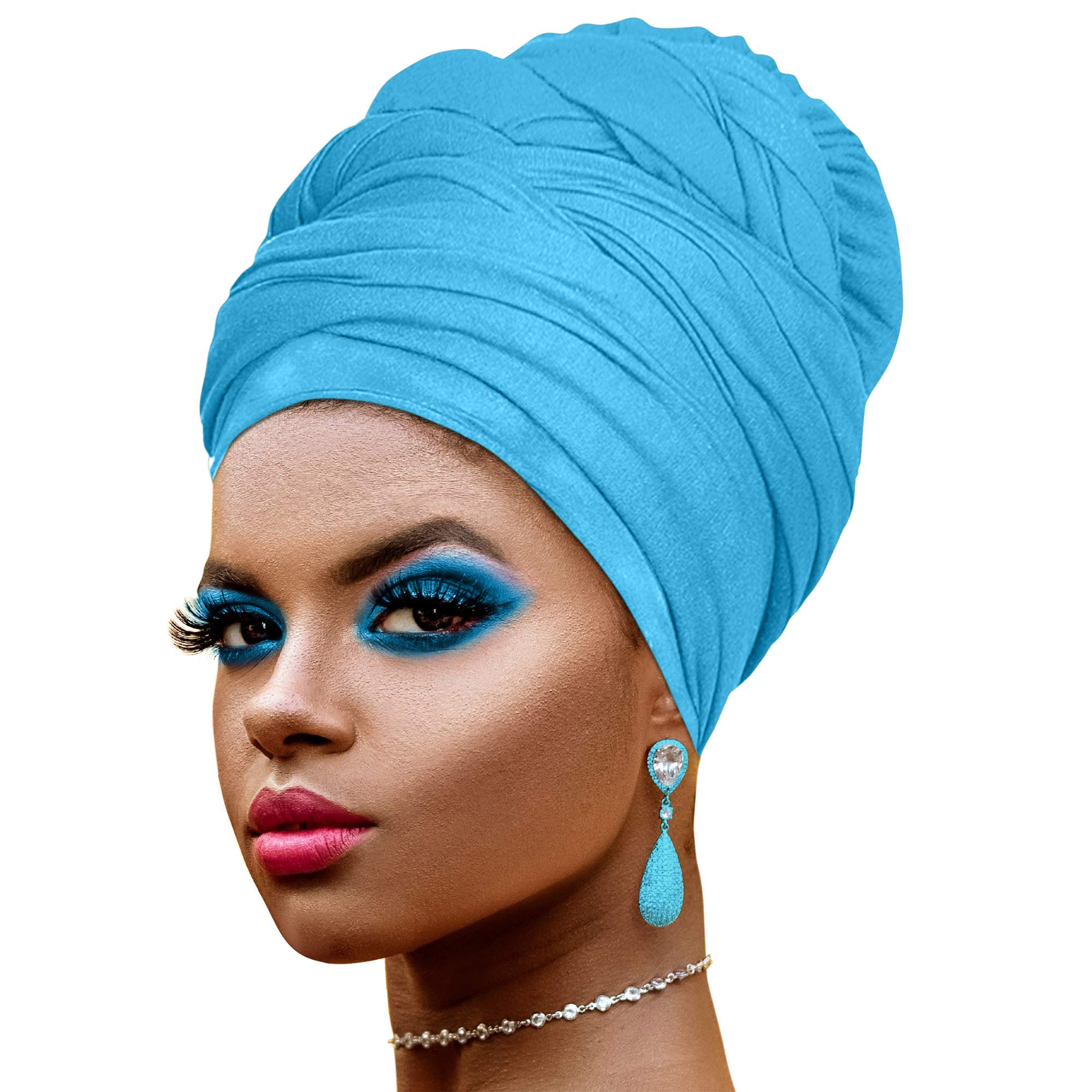 Ankara African Print Soft Headwraps Headband Long Hair Head Wrap Scarf Turban Tie Jersey Knit African head wraps