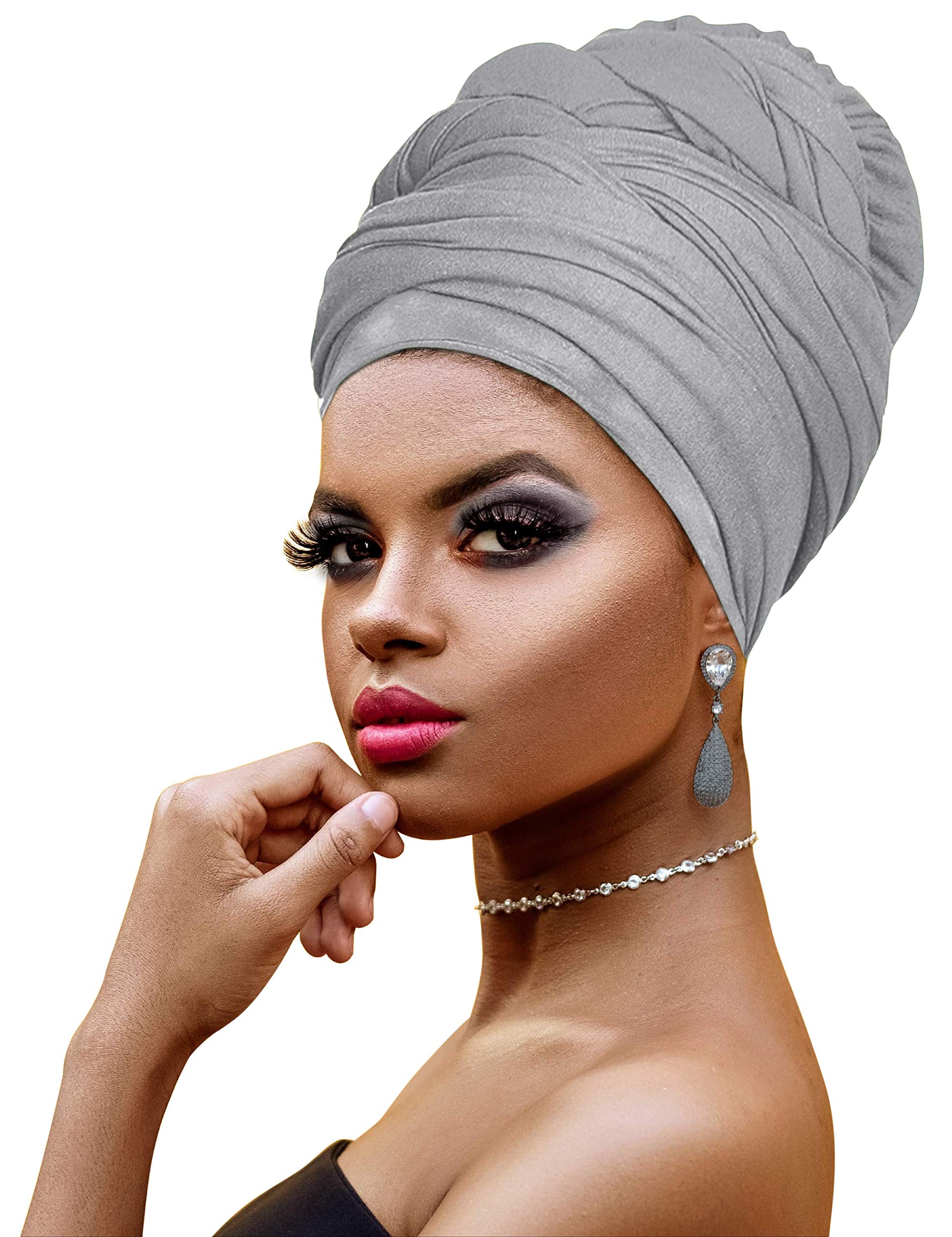 Ankara African Print Soft Headwraps Headband Long Hair Head Wrap Scarf Turban Tie Jersey Knit African head wraps