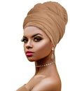 Novarena Ankara African Print Soft Headwraps Headband Long Hair Head Wrap Scarf Turban Tie Jersey Knit African head wraps