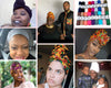 Novarena Ankara African Print Soft Headwraps Headband Long Hair Head Wrap Scarf Turban Tie Jersey Knit African head wraps