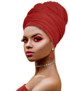 Novarena Ankara African Print Soft Headwraps Headband Long Hair Head Wrap Scarf Turban Tie Jersey Knit African head wraps
