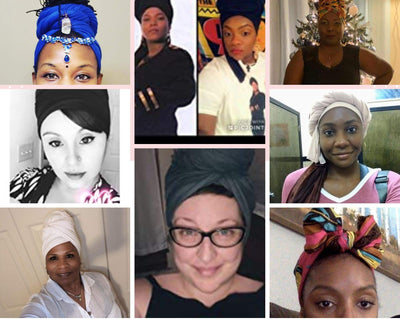 Novarena Ankara African Print Soft Headwraps Headband Long Hair Head Wrap Scarf Turban Tie Jersey Knit African head wraps