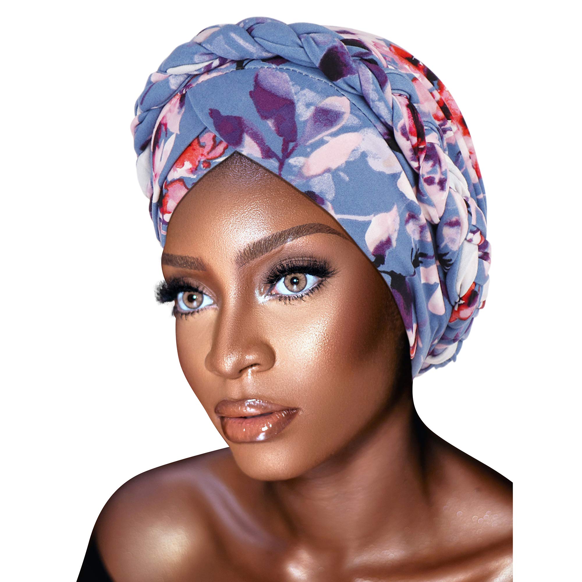 Novarena African Turban for Women Knot Pre-Tied Bonnet Beanie Cap Headwrap
