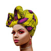 Novarena Ankara African Print Soft Headwraps Headband Long Hair Head Wrap Scarf Turban Tie Jersey Knit African head wraps