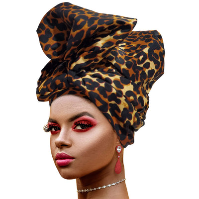 Novarena Ankara African Print Soft Headwraps Headband Long Hair Head Wrap Scarf Turban Tie Jersey Knit African head wraps
