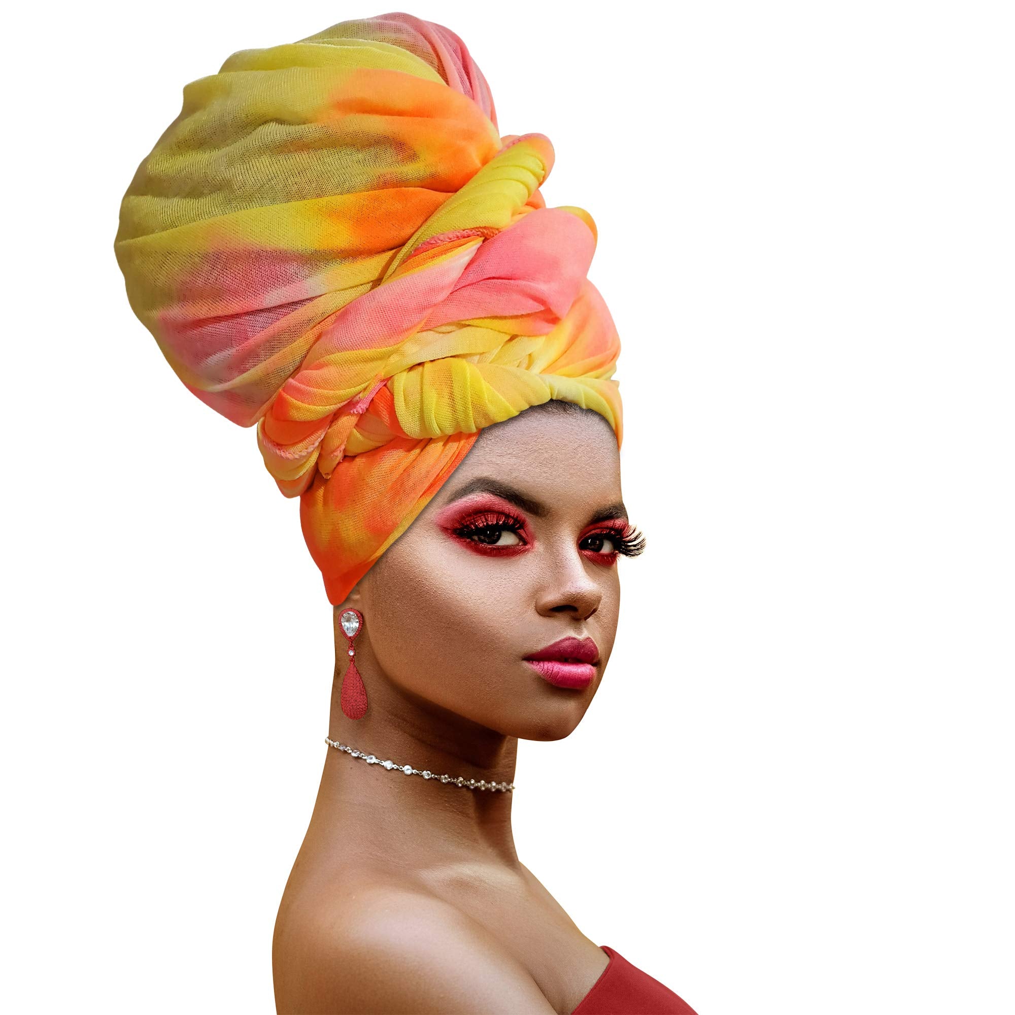 Ankara African Print Soft Headwraps Headband Long Hair Head Wrap Scarf Turban Tie Jersey Knit African head wraps