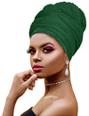 Novarena Ankara African Print Soft Headwraps Headband Long Hair Head Wrap Scarf Turban Tie Jersey Knit African head wraps