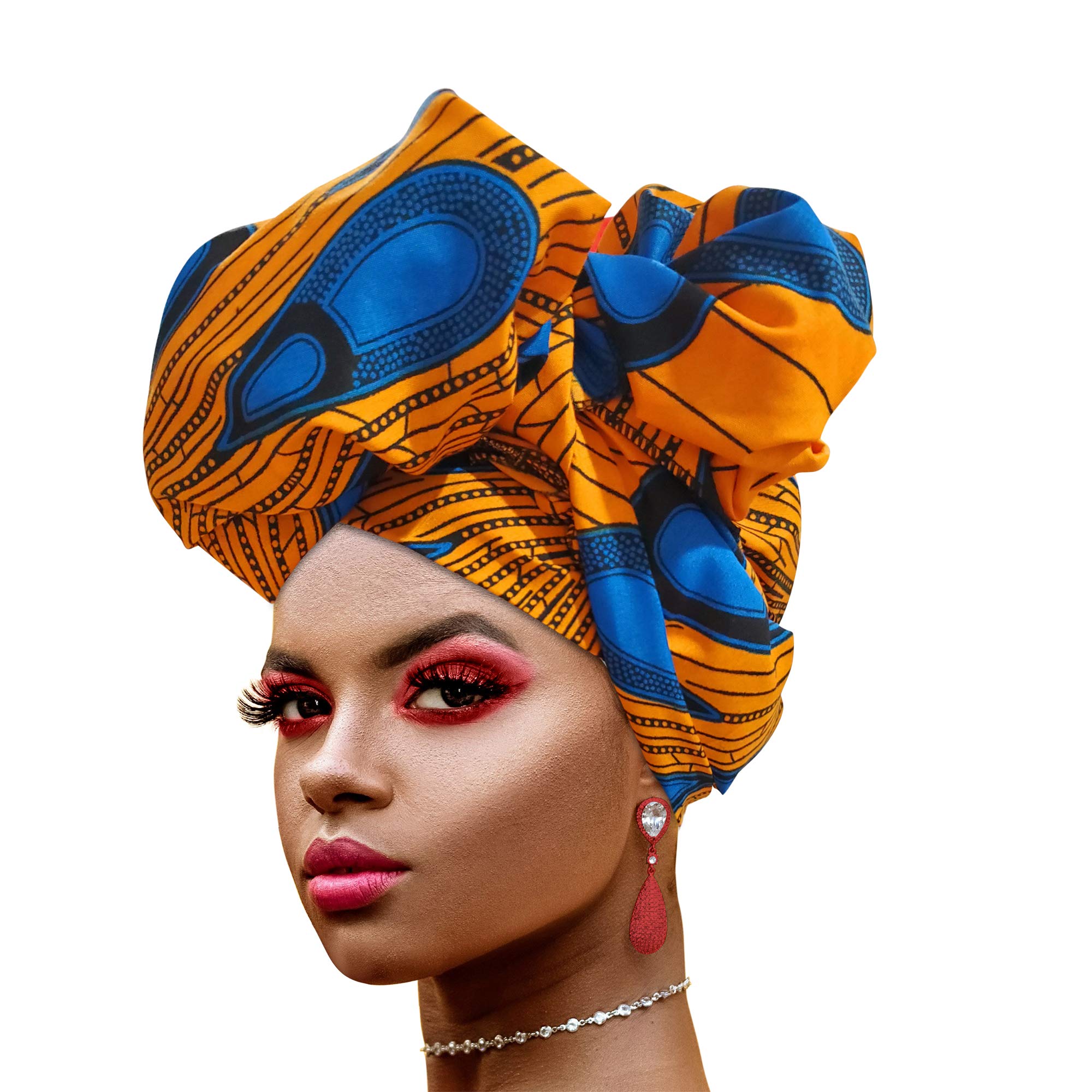 Ankara African Print Soft Headwraps Headband Long Hair Head Wrap Scarf Turban Tie Jersey Knit African head wraps