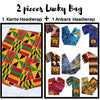 Novarena Ankara African Print Soft Headwraps Headband Long Hair Head Wrap Scarf Turban Tie Jersey Knit African head wraps