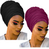 Novarena Ankara African Print Soft Headwraps Headband Long Hair Head Wrap Scarf Turban Tie Jersey Knit African head wraps