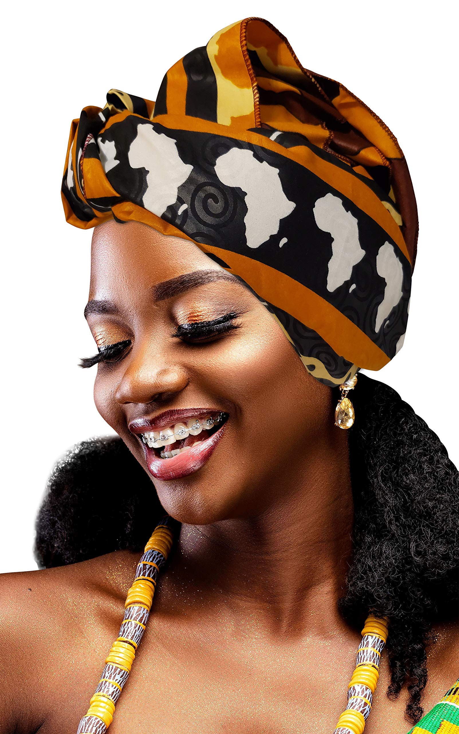 Ankara African Print Soft Headwraps Headband Long Hair Head Wrap Scarf Turban Tie Jersey Knit African head wraps