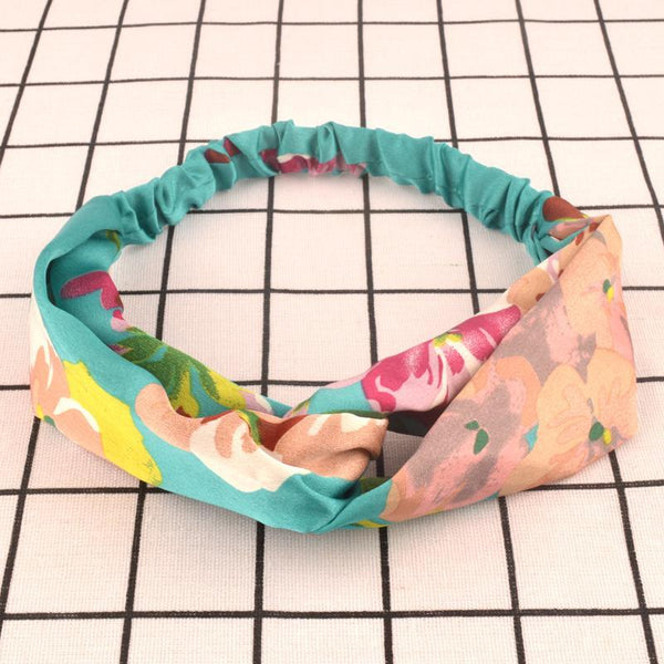 9Pcs Women Summer Bohemian Cross Hairbands