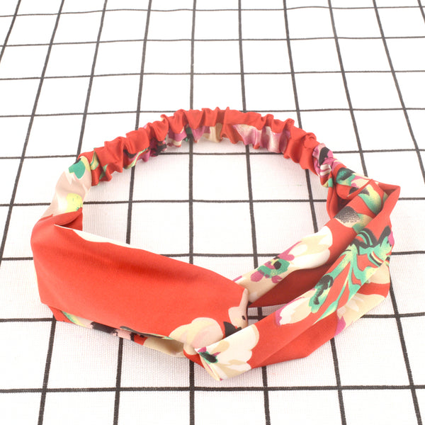 9Pcs Women Summer Bohemian Cross Hairbands 