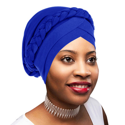 PRE-TIED Women African Turban Bannie Cap