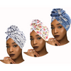 African PRE-TIED Women Flower Knot Cap