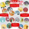 Little Jungle and Farm Animals Lover Baby Memory Book with 48 milestones stickers- First 5 Years - Laura Baby and Company