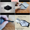NOVARENA Black Unisex Cloth Face Masks- 5Pcs