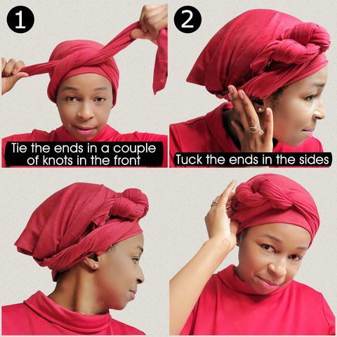 Mix of 4 Pcs African Print Head Wraps | Novarena.com