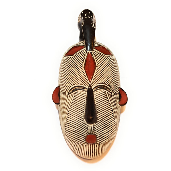 Male (one bird) African Congo Kwifibe Wood Mask