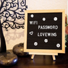 10x10 Felt Letter Board with Solid Oak Frame - Laura Baby and Company