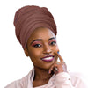 Chocolate Brown Stretch Long Hair Scarf 