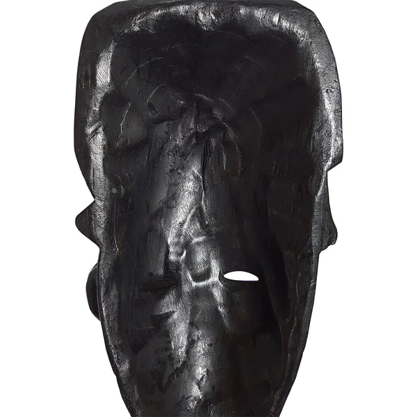 African Wood Mask in Black 1 Piece of 12