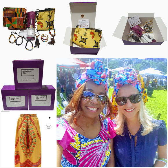 African Inspired Jewelry, Clothing and Beauty Subscription Box