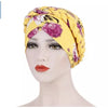 PRE-TIED Women African Turban with Rose Braided Knot Bonnet Beanie Cap Headwrap| Stretch Jersey Knit Wraps Scarf Turbans Ties | Headbands | Bandana - Laura Baby and Company