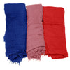 Non-Stretch Solid Colors Soft Headwraps-3 Pack
