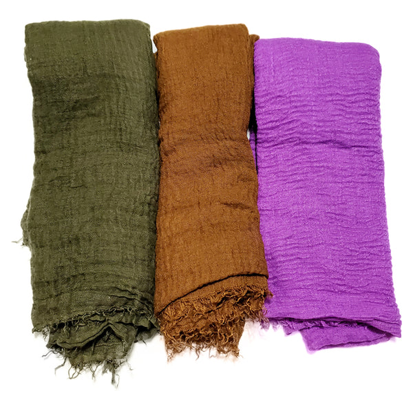 Non-Stretch Solid Colors Soft Headwraps