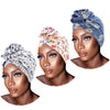 African PRE-TIED Women Flower Knot Cap