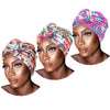 PRE-TIED African Women Knot Beanie Cap-3 Pack